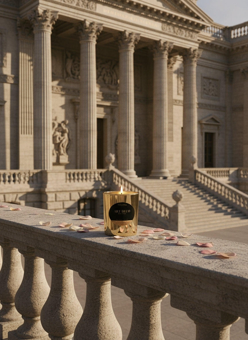 After Dark | Art Deco Luxury Candle – Leather & Oud