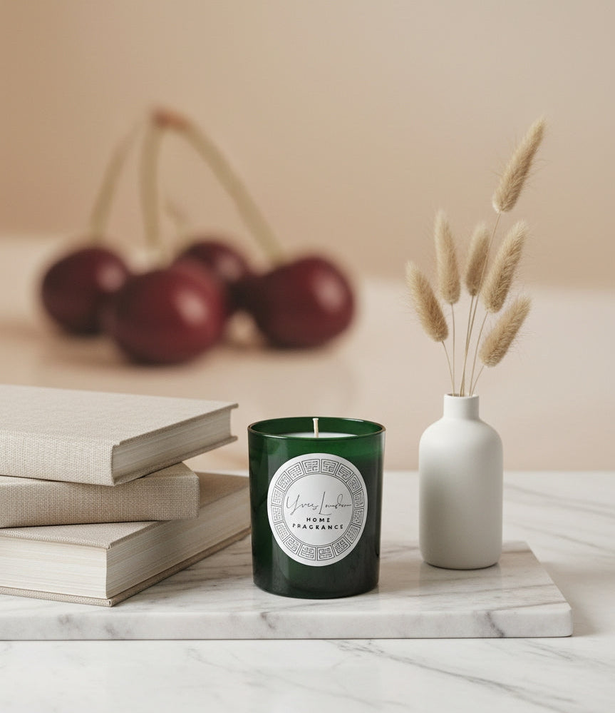 Luxury Molasses Candle – Black Cherry & Vanilla | Yves London